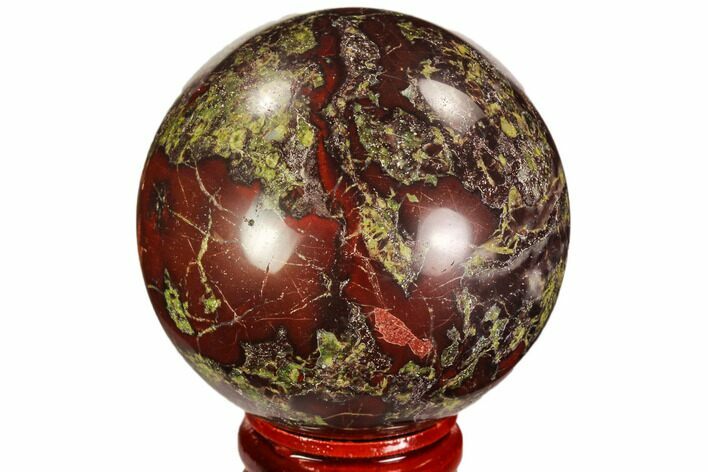 Polished Dragon's Blood Jasper Sphere - South Africa #108211